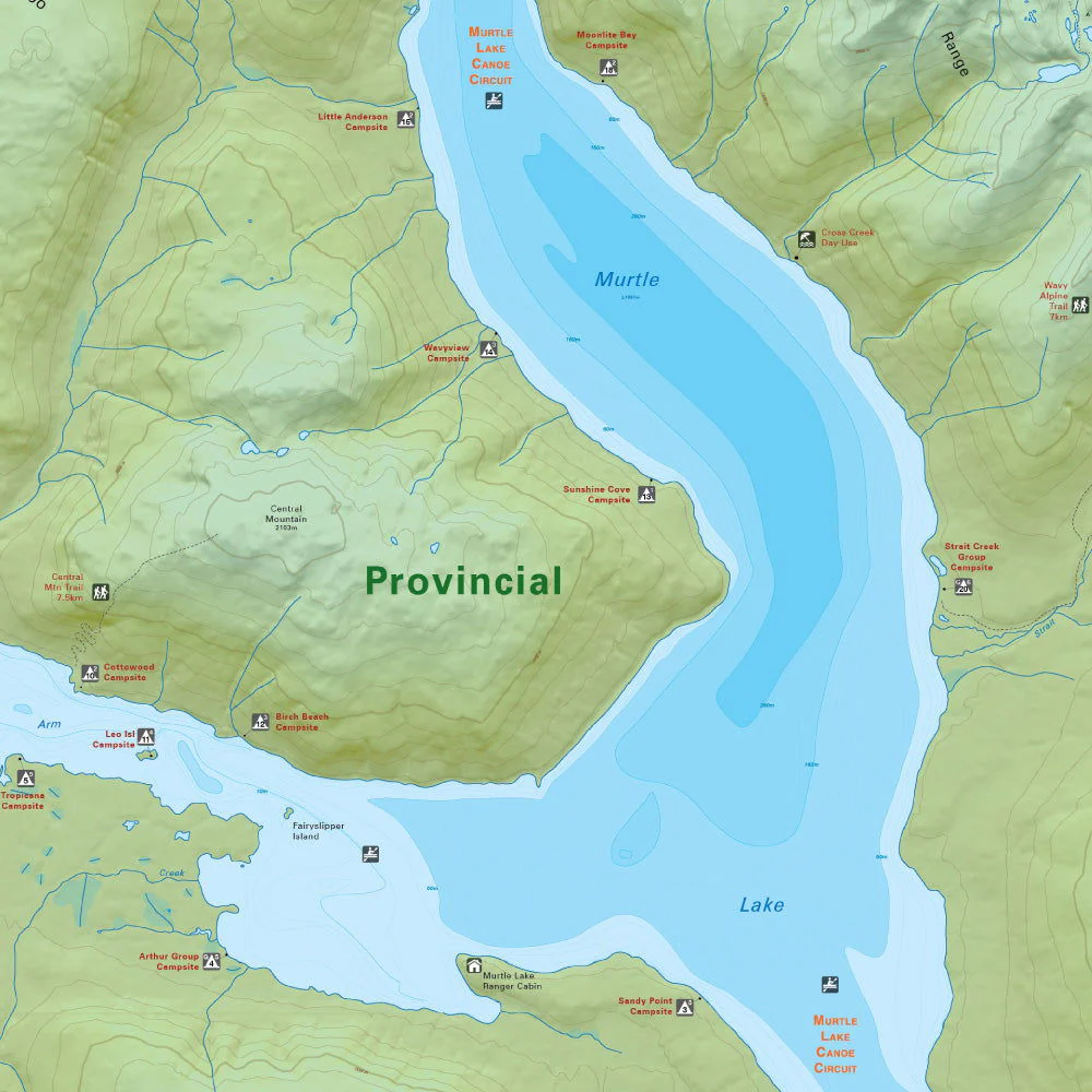 Murtle Lake (Wells Gray Provincial Park, BC) - Destination Map - Image 3