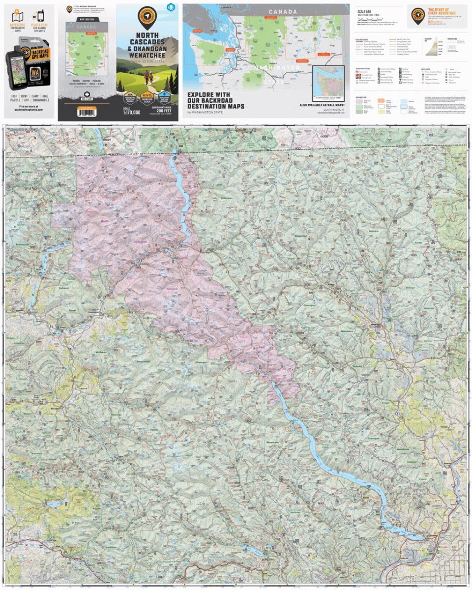 North Cascades, Okanogan Wenatchee, Washington State - Destination Map - Image 2