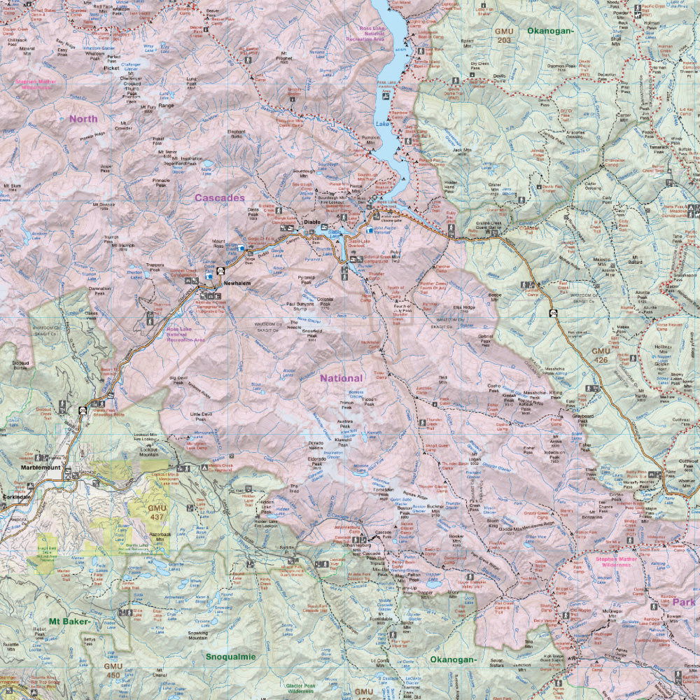 North Cascades, Okanogan Wenatchee, Washington State - Destination Map - Image 3