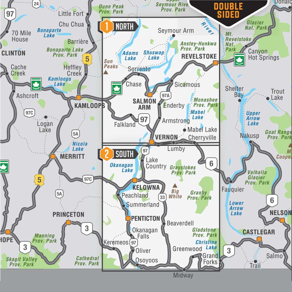 Okanagan Valley & Shuswap BC - Recreation Map - Image 7