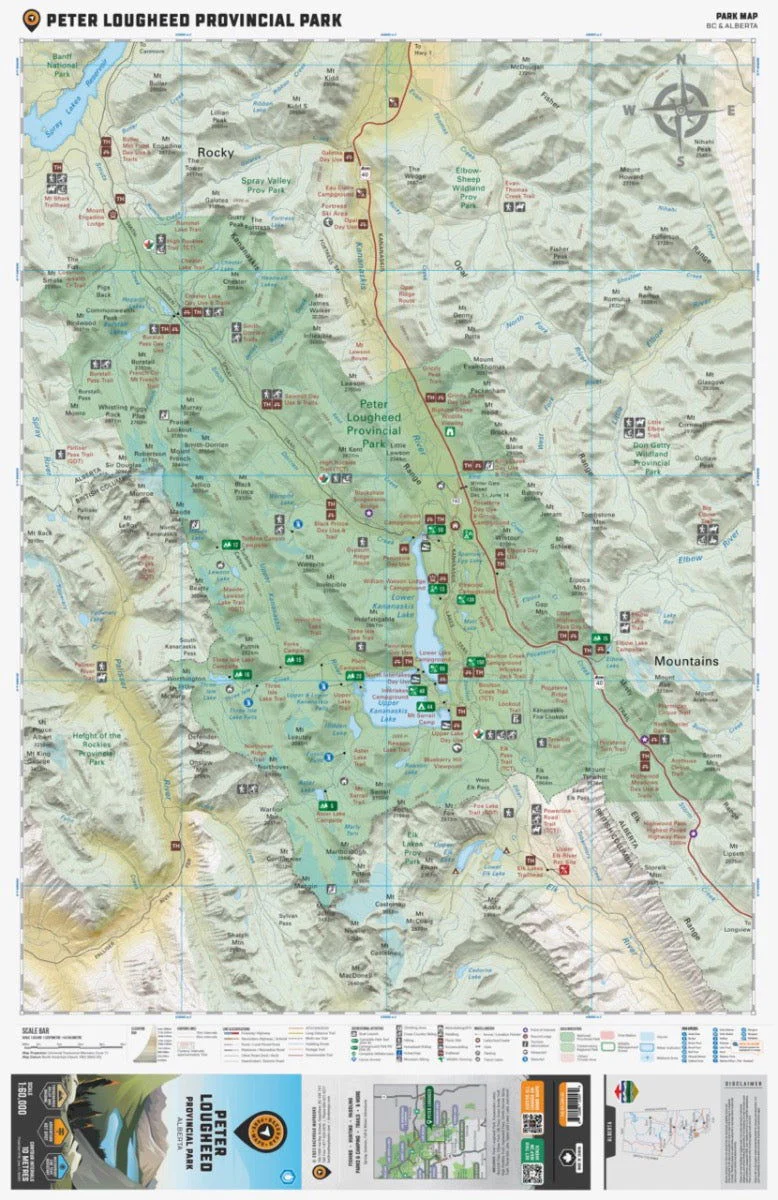 Peter Lougheed Provincial Park Alberta - Park Map - Image 2