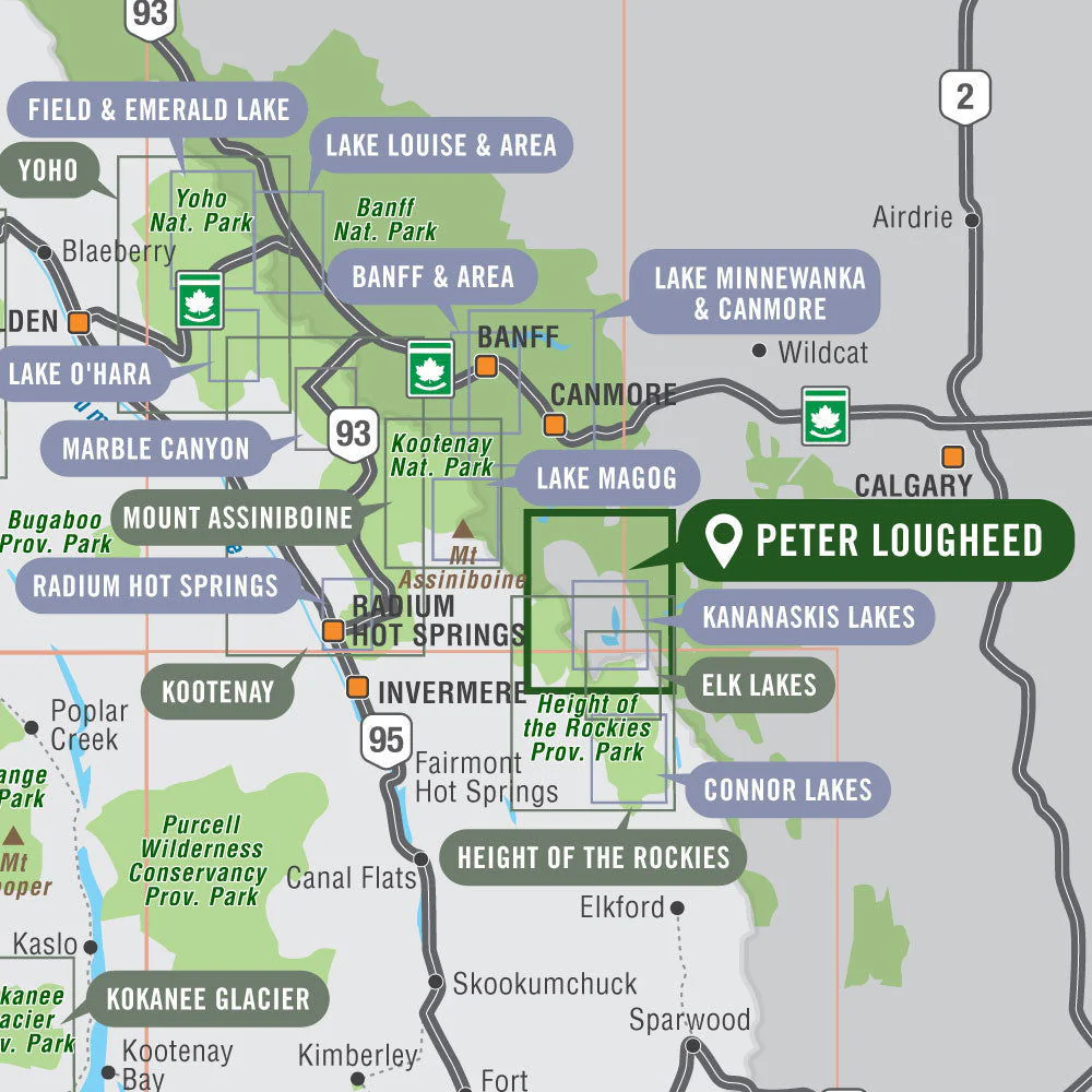 Peter Lougheed Provincial Park Alberta - Park Map - Image 4