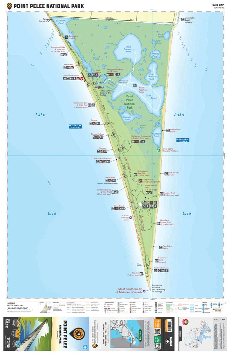 Point Pelee National Park Ontario - Park Map - Image 2
