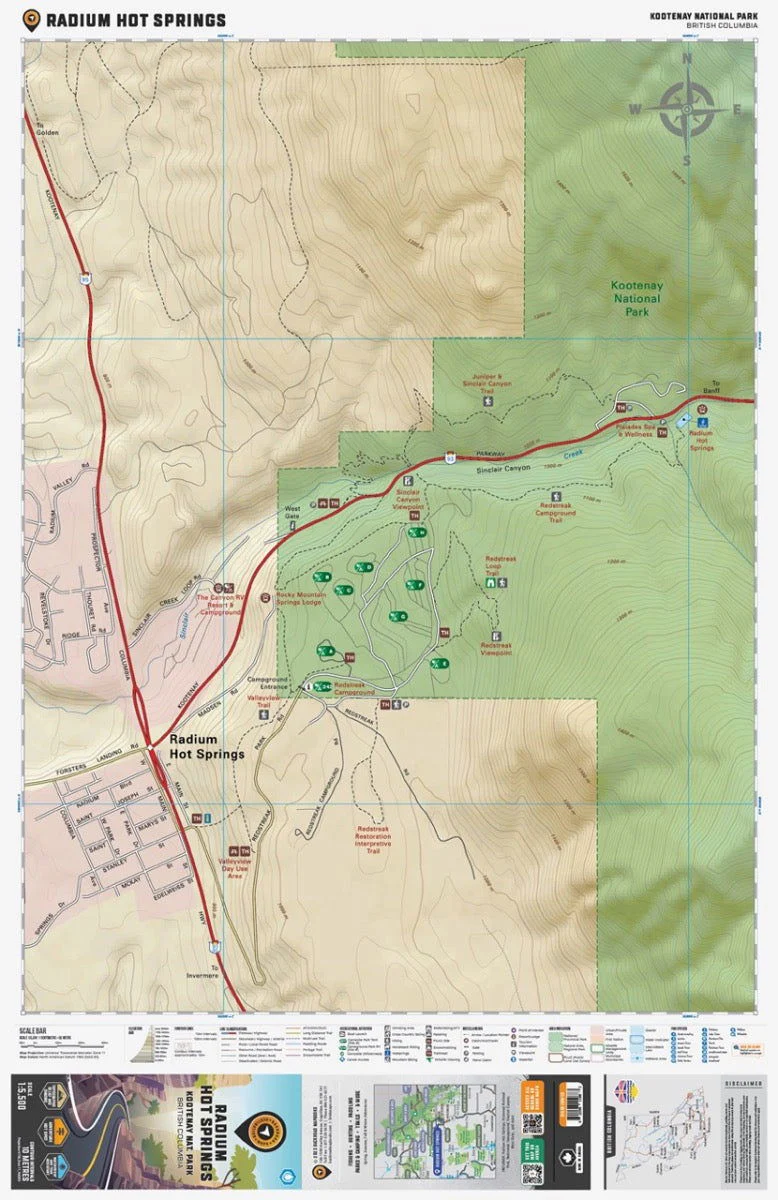 Radium Hot Springs (Kootenay National Park BC) - Destination Map - Image 2
