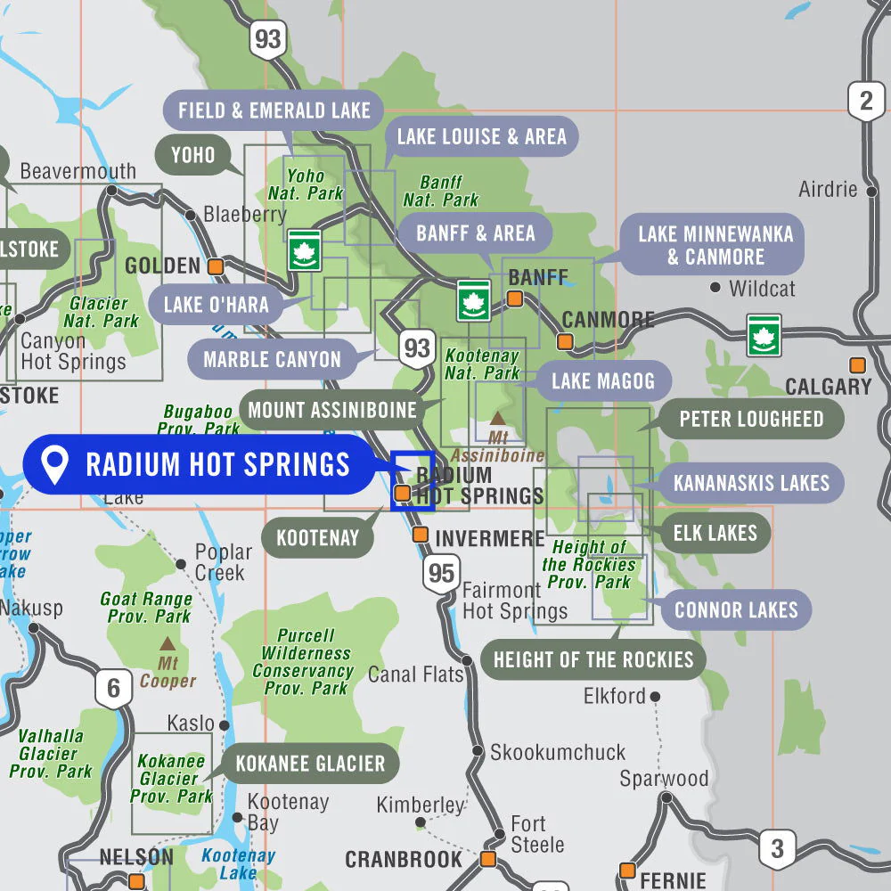 Radium Hot Springs (Kootenay National Park BC) - Destination Map - Image 4