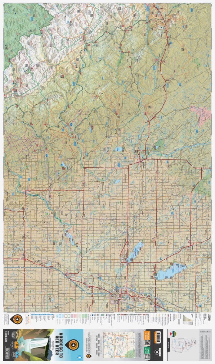 Red Deer to Nordegg, Alberta - Destination Map - Image 2