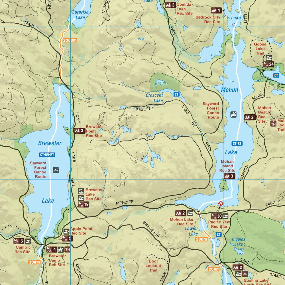 Sayward Forest Canoe Route BC - Destination Map - Image 3
