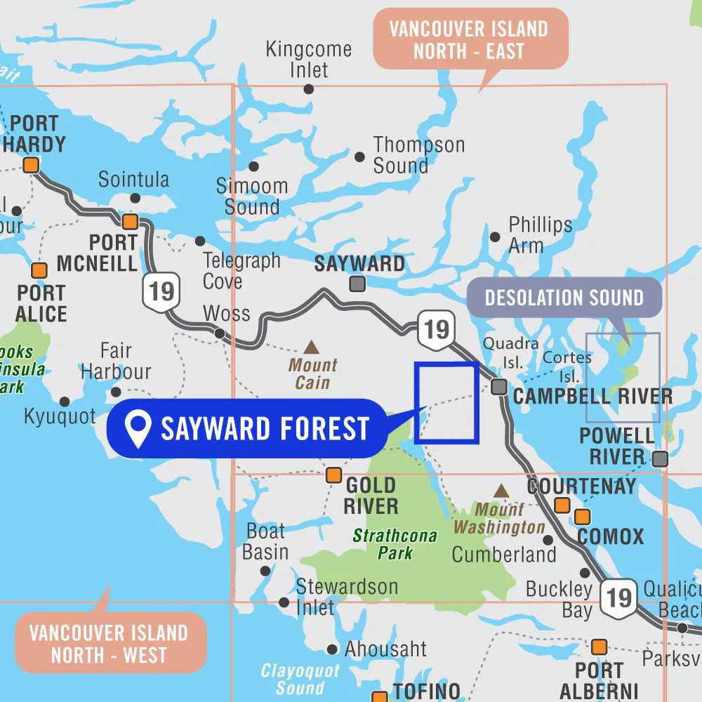 Sayward Forest Canoe Route BC - Destination Map - Image 4