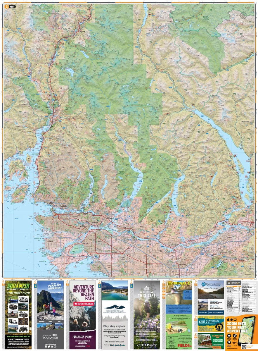 Squamish, Chilliwack & Merritt BC - Recreation Map - Image 2