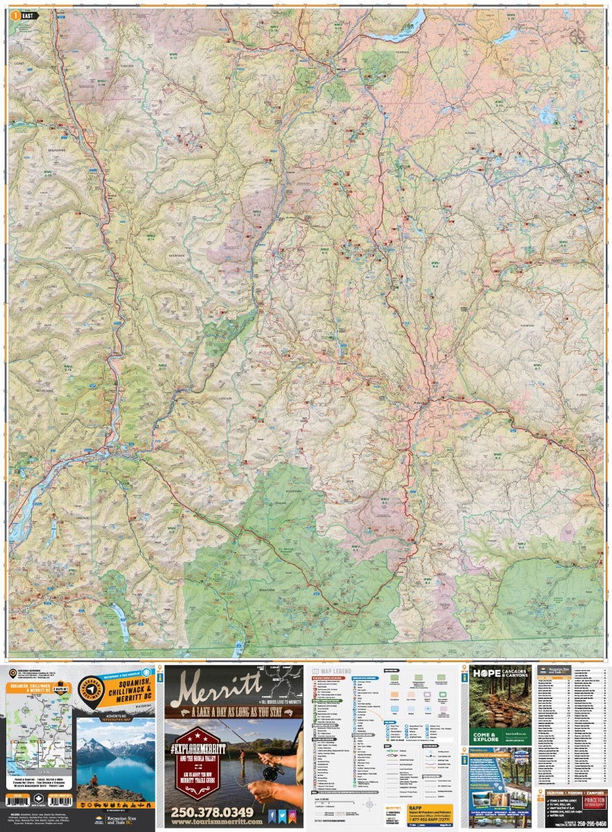 Squamish, Chilliwack & Merritt BC - Recreation Map - Image 3