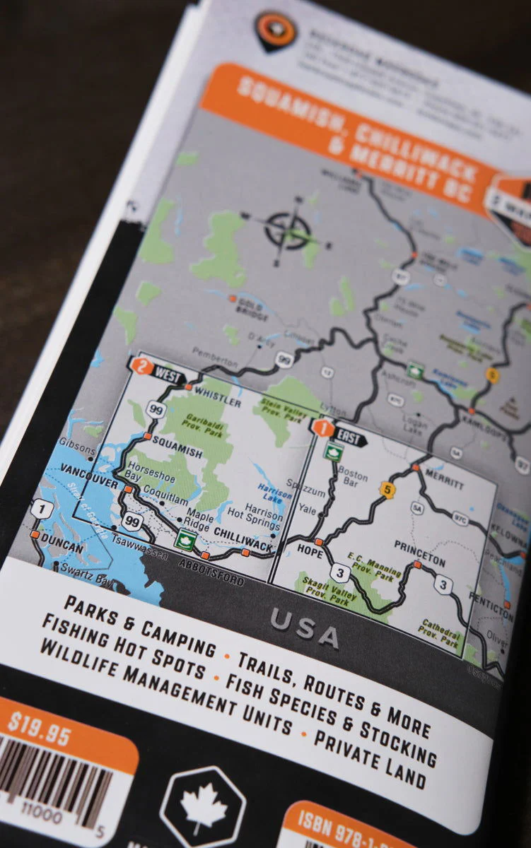 Squamish, Chilliwack & Merritt BC - Recreation Map - Image 8