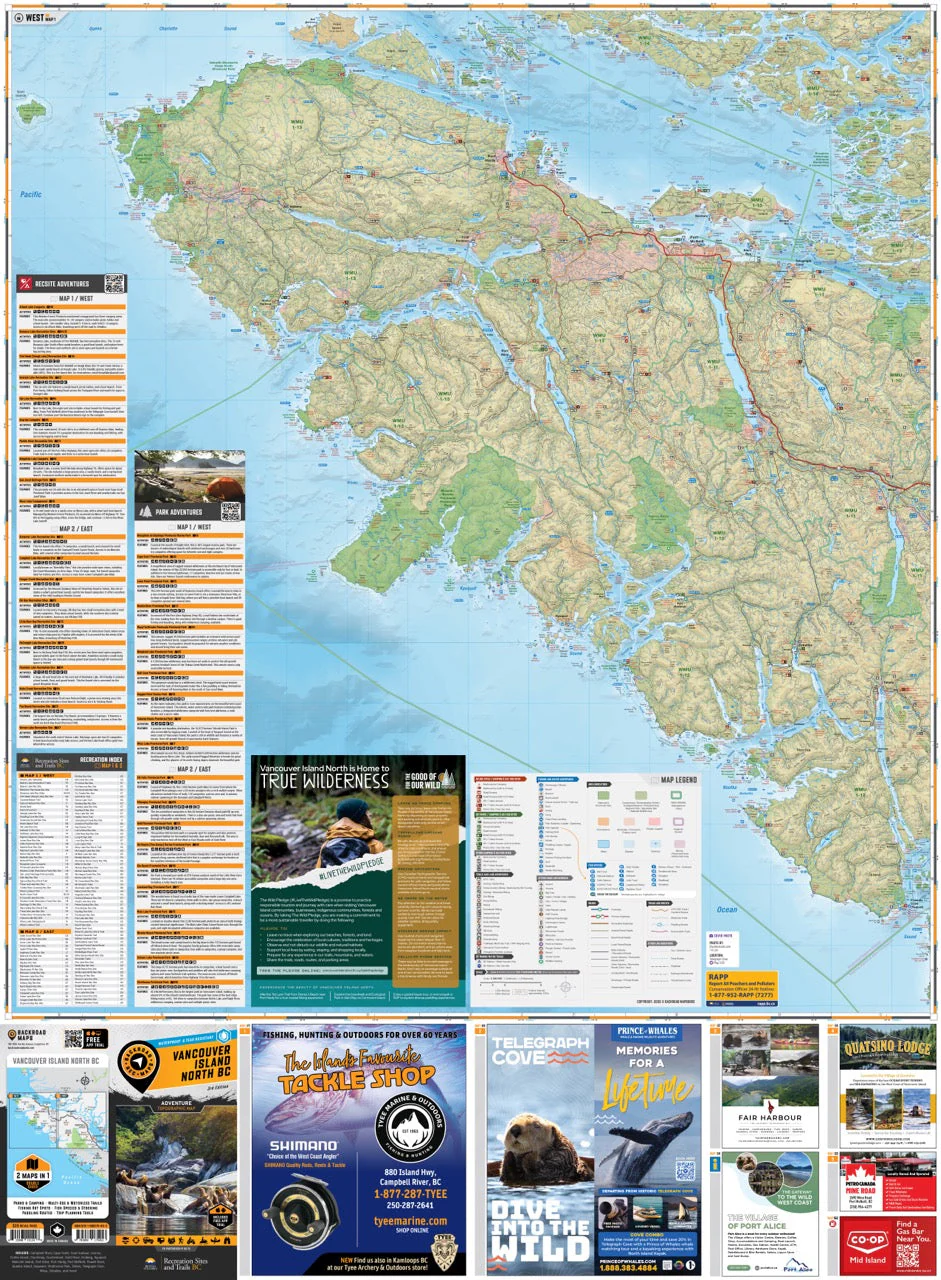 Vancouver Island North BC - Recreation Map - Image 2