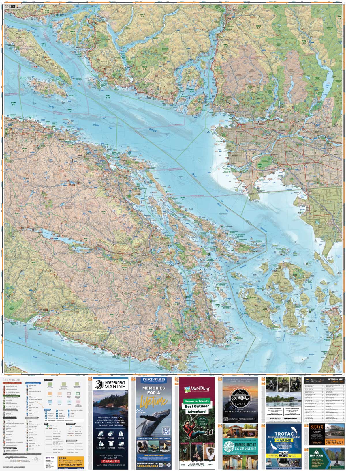 Vancouver Island South BC - Recreation Map - Image 3