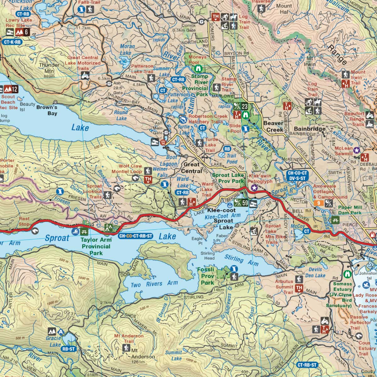 Vancouver Island South BC - Recreation Map - Image 4