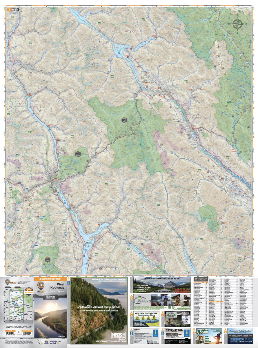 West Kootenay BC - Recreation Map - Image 2