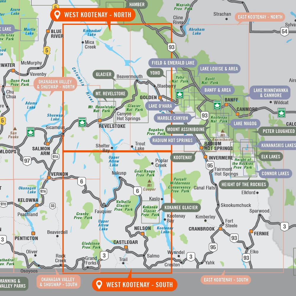 West Kootenay BC - Recreation Map - Image 4
