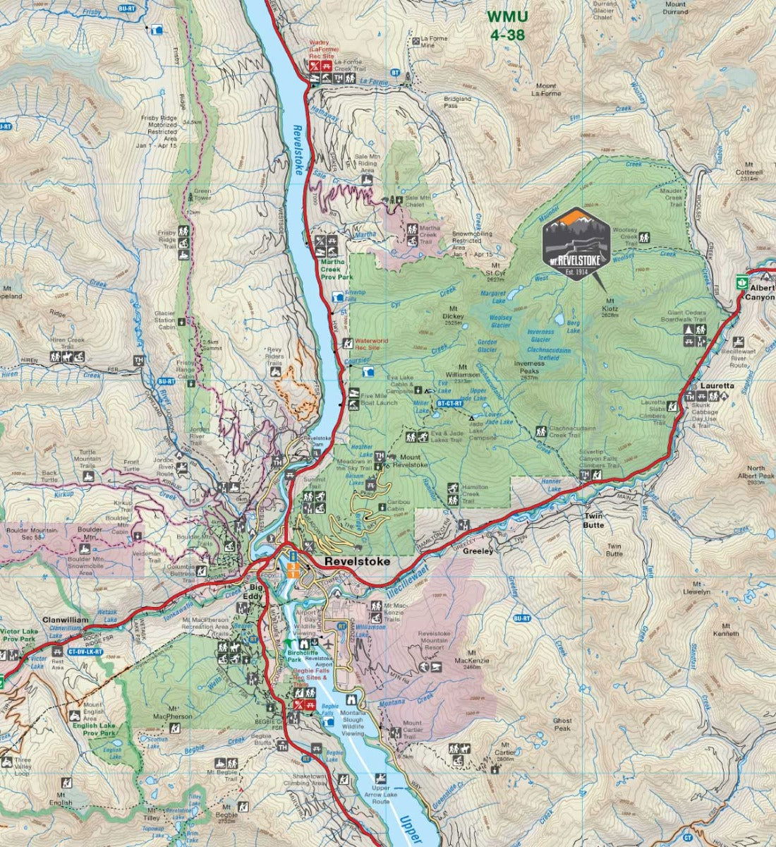 West Kootenay BC - Recreation Map - Image 7